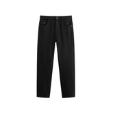 Men's Warm Slim-Fit Solid Jeans